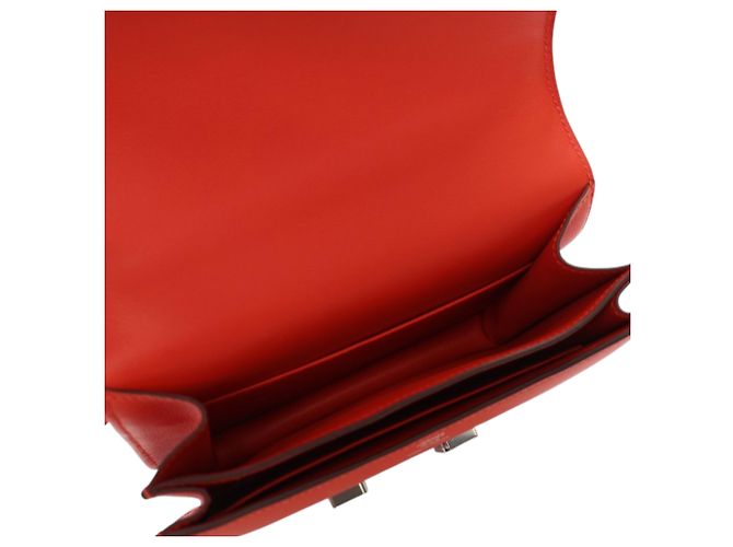 Hermès Arancione Mini Swift Marble Constance 18 Rosso - vista 4