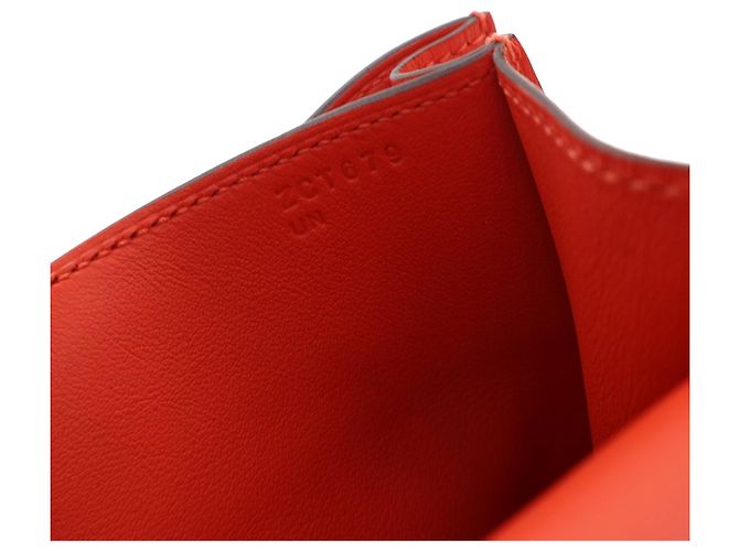 Hermès Arancione Mini Swift Marble Constance 18 Rosso - vista 5