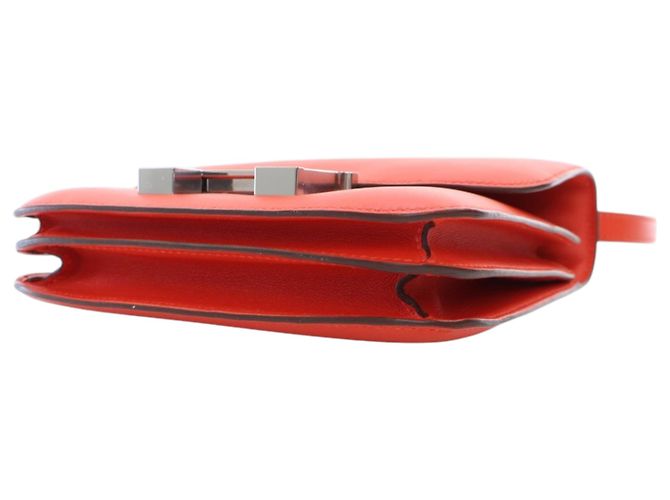 Hermès Arancione Mini Swift Marble Constance 18 Rosso - vista 7