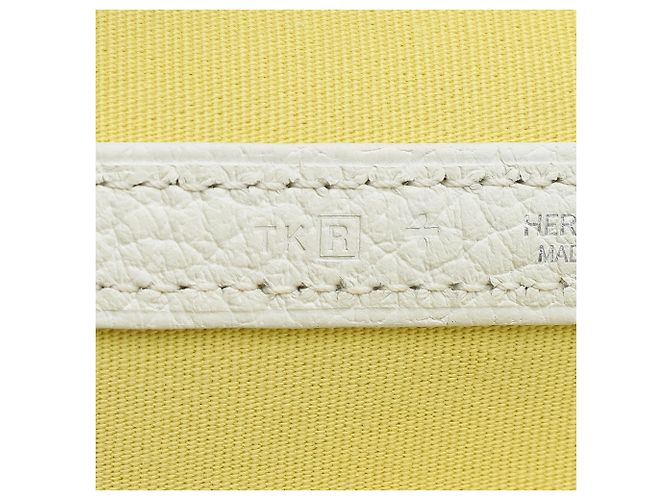 Hermès Garden Party 36 Tasche aus Gelbem Toile und Negonda - Ansicht 6