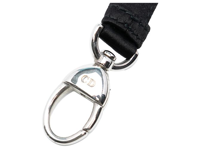 Cintura per borsa in satin nero Dior - vista 2
