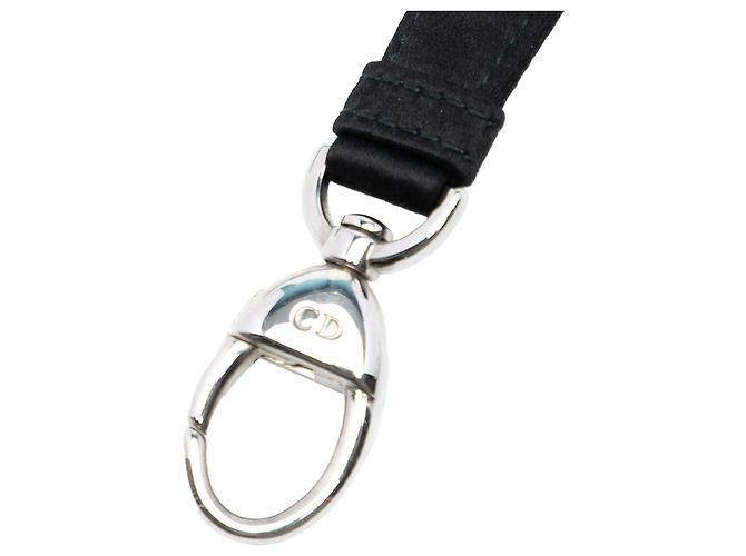 Cintura per borsa in satin nero Dior - vista 3