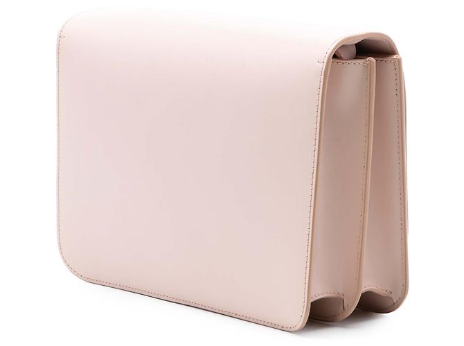 Borsa a tracolla Burberry Pink Medium in pelle di vitello liscia con monogramma TB Rosa - vista 2
