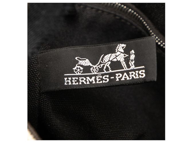Hermès Borsa in Toile Saxo PM Marrone Beige - vista 5