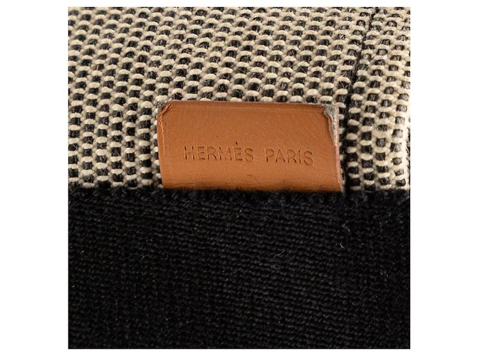 Hermès Borsa in Toile Saxo PM Marrone Beige - vista 6