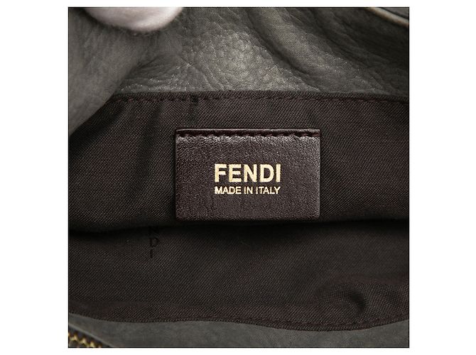 Fendi Graue Nubuk FF Ketten Tote Braun - Ansicht 6