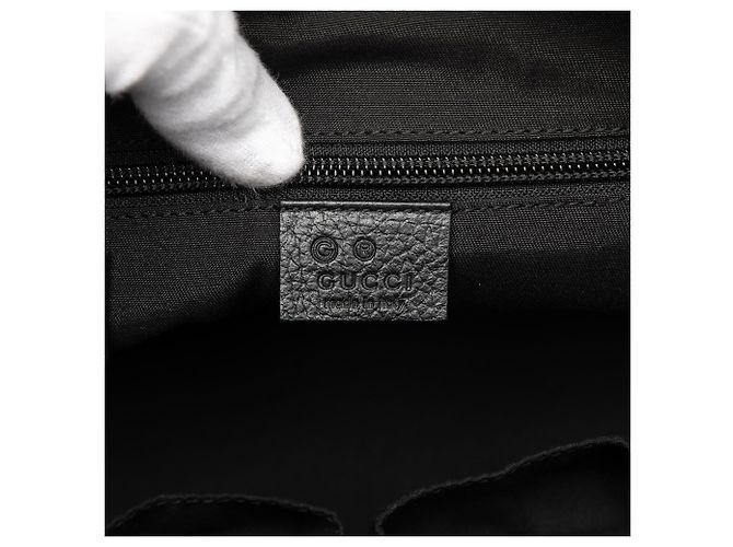Schwarze GG Nylon Web Tote von Gucci - Ansicht 5
