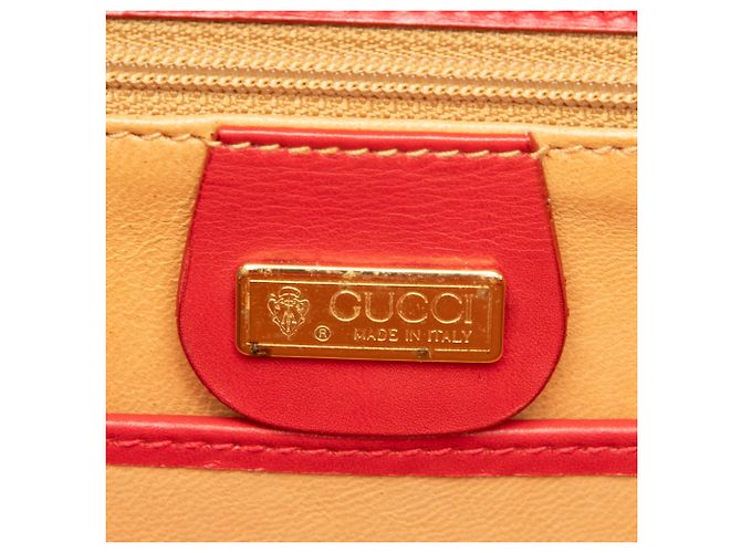 Gucci Rot Klein Kalbsleder Bamboo Nacht - Ansicht 5