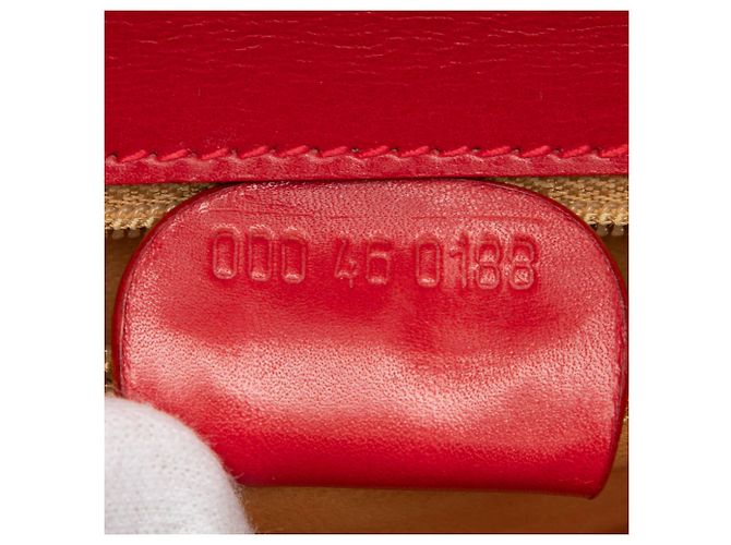 Gucci Rot Klein Kalbsleder Bamboo Nacht - Ansicht 6