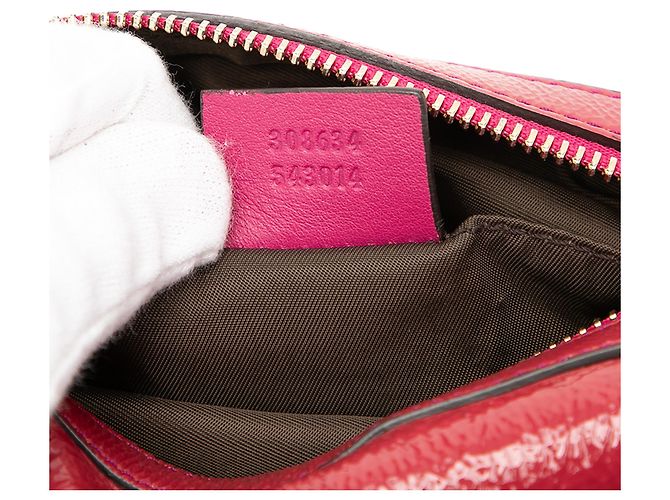 Neceser Cosmético Soho de Charol Rosa Gucci - vista 6