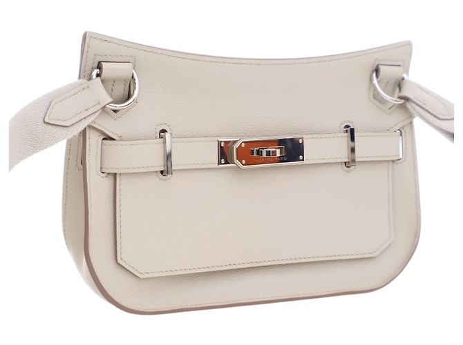 Hermès Mini Evercolor Jypsiere Bianco Crudo - vista 2