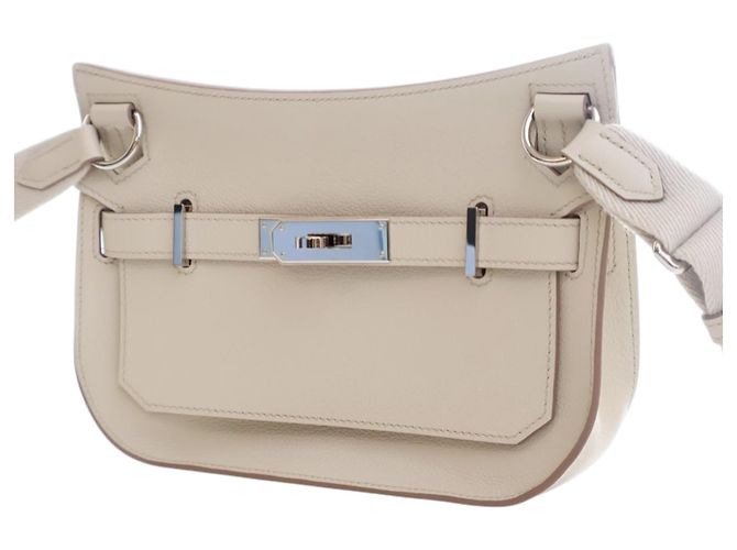 Hermès Mini Evercolor Jypsiere Bianco Crudo - vista 3