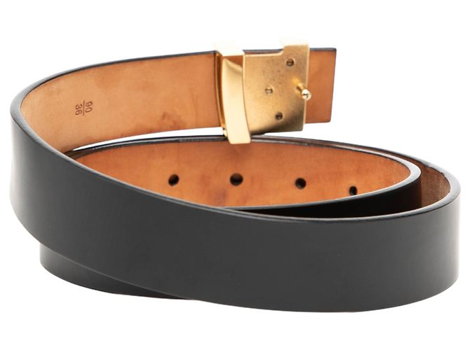 Schwarz Leder Initiales Gürtel von Louis Vuitton - Ansicht 3