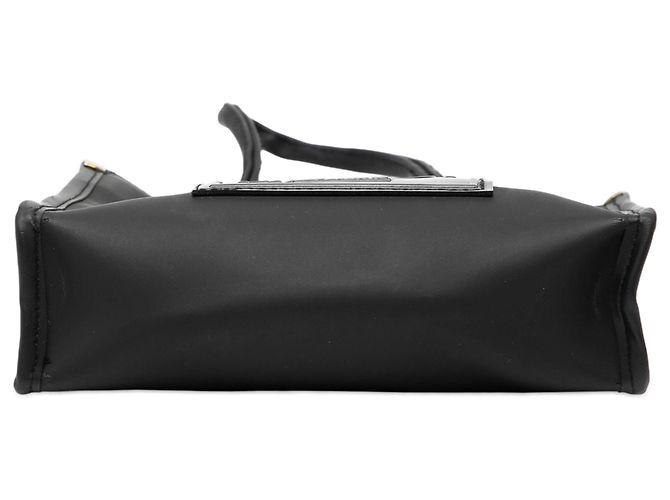 Borsa tote mini in gomma nera con logo FF di Fendi Nero - vista 3
