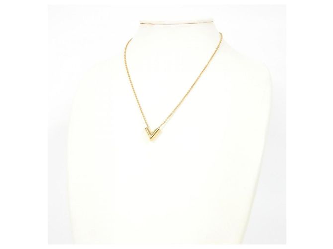 Collana Essenziale V Louis Vuitton D'oro - vista 5