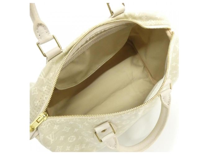 Borsa Boston Mini Run Speedy Monogram Louis Vuitton Beige - vista 6