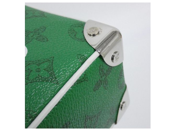 Borsa a Spalla Mini Soft Trunk Monogramma Louis Vuitton Verde Verde chiaro - vista 3