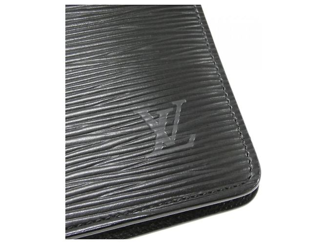 Organizer Organizzatore Louis Vuitton Epi Agenda MM R20042 Nero - vista 3