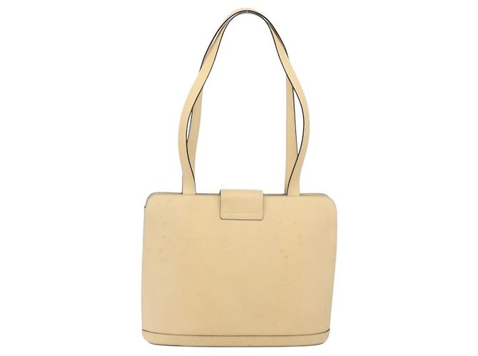 Céline Celine Vintage Schultertasche aus Leder Beige - Ansicht 2
