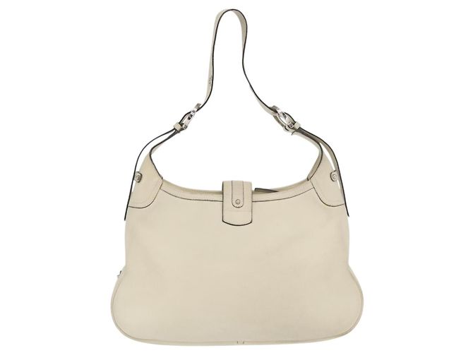 Salvatore Ferragamo Gancini in pelle Beige - vista 2