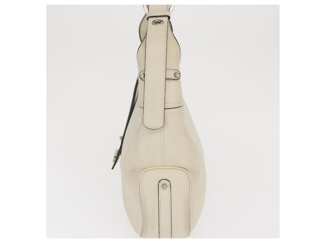 Salvatore Ferragamo Gancini in pelle Beige - vista 3