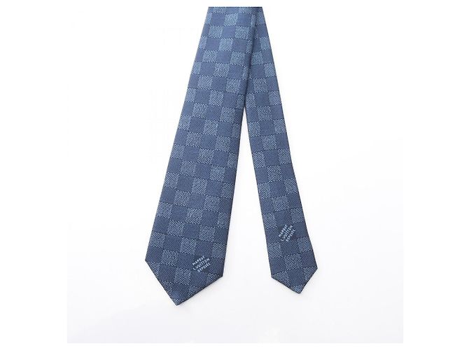 Louis Vuitton Damier Heritage Tie Navy blue - view 2