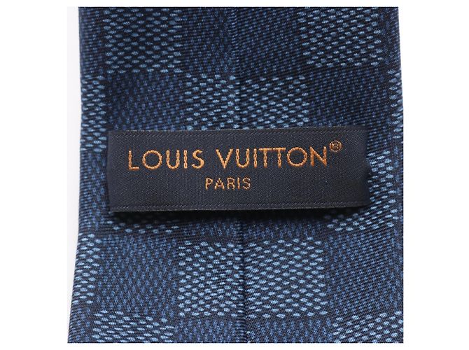 Louis Vuitton Damier Heritage Tie Navy blue - view 4
