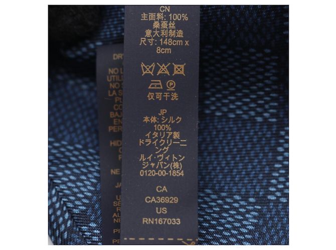 Louis Vuitton Damier Heritage Tie Navy blue - view 6