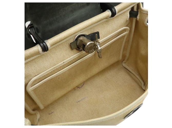 Borsa a mano/sacchetto a spalla Hermès Air Bag PM Nero Beige Giallo - vista 8