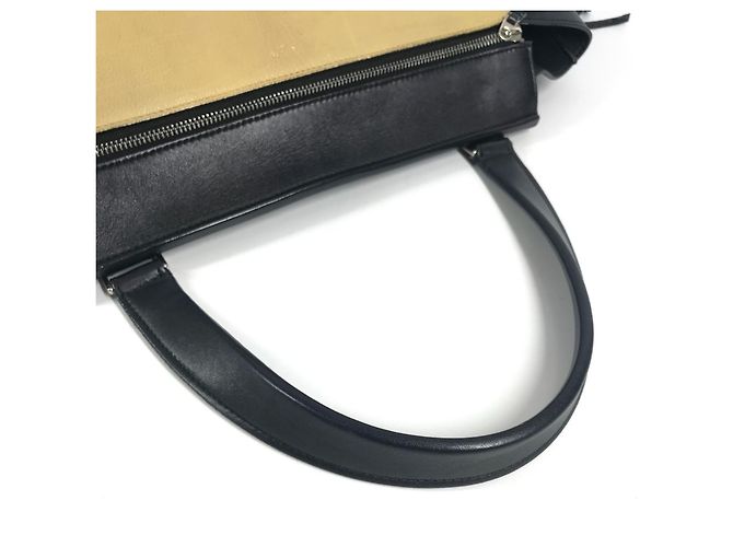 Edge Céline Zweifarbige Kantenhandtasche CELINE Beige Marineblau - Ansicht 10