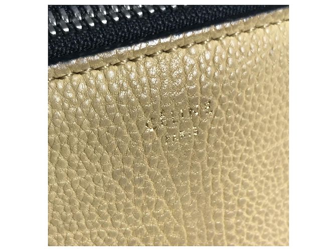 Edge Céline Zweifarbige Kantenhandtasche CELINE Beige Marineblau - Ansicht 12