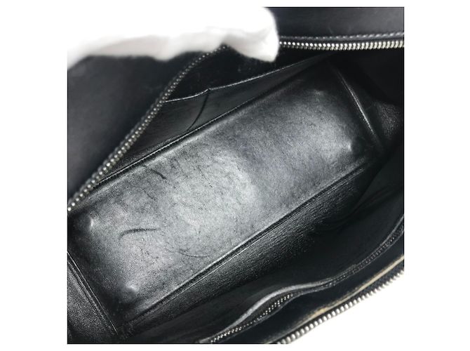 Edge Céline Zweifarbige Kantenhandtasche CELINE Beige Marineblau - Ansicht 14