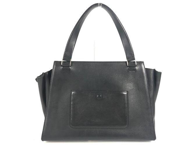 Edge Céline Zweifarbige Kantenhandtasche CELINE Beige Marineblau - Ansicht 2