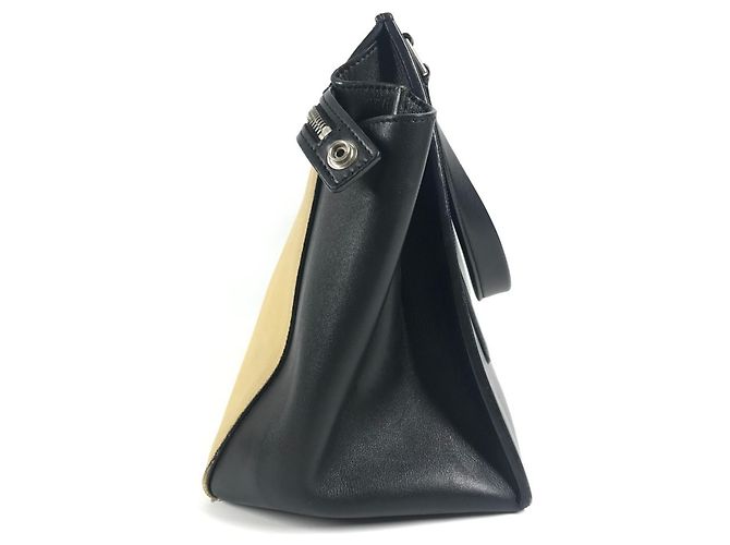Edge Céline Zweifarbige Kantenhandtasche CELINE Beige Marineblau - Ansicht 3