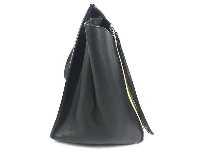 Edge Céline Zweifarbige Kantenhandtasche CELINE Beige Marineblau - Ansicht 4