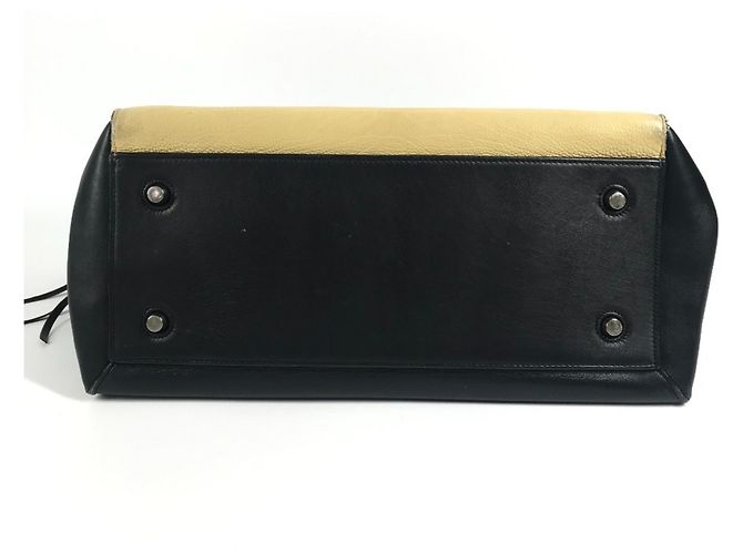 Edge Céline Zweifarbige Kantenhandtasche CELINE Beige Marineblau - Ansicht 5