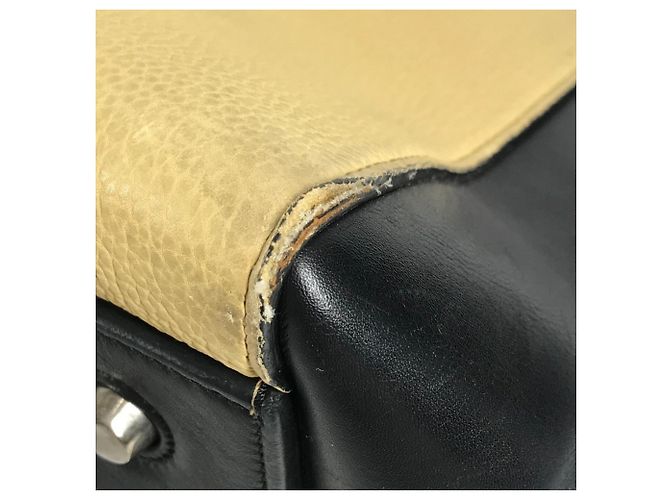 Edge Céline Zweifarbige Kantenhandtasche CELINE Beige Marineblau - Ansicht 6