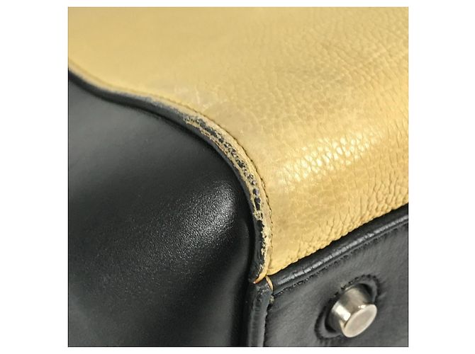 Edge Céline Zweifarbige Kantenhandtasche CELINE Beige Marineblau - Ansicht 7