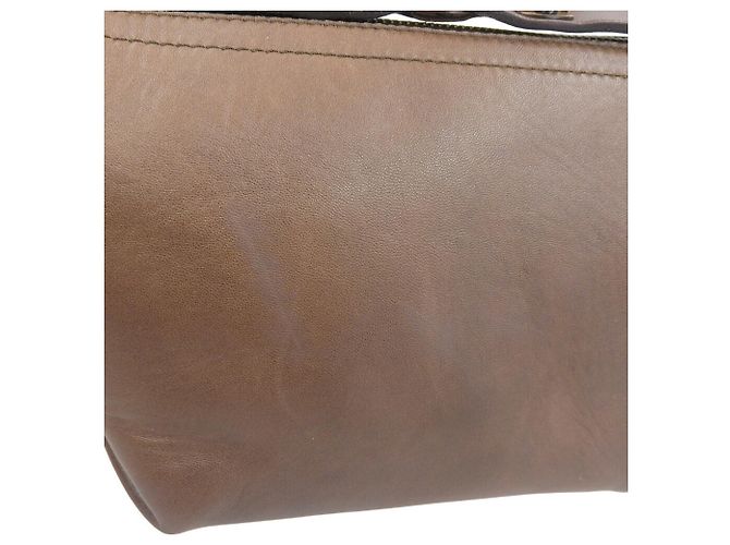 Céline Borsa a Spalla in Pelle Celine CE00 32 Marrone Marrone scuro - vista 5
