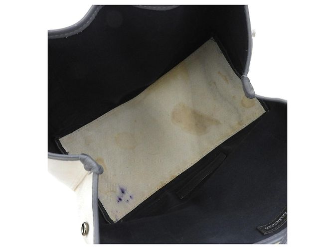 Borsa Tote Cabas S Navy di Balenciaga Marrone Bianco - vista 3