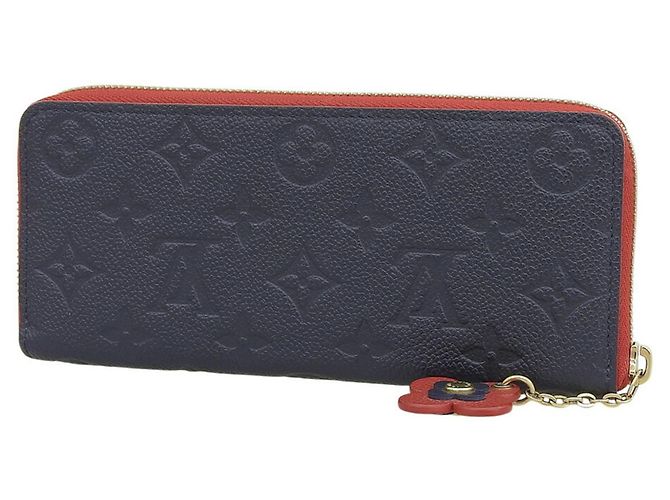 Cartera Clemence Monogram Empreinte Louis Vuitton Roja Azul marino Monograma - vista 2