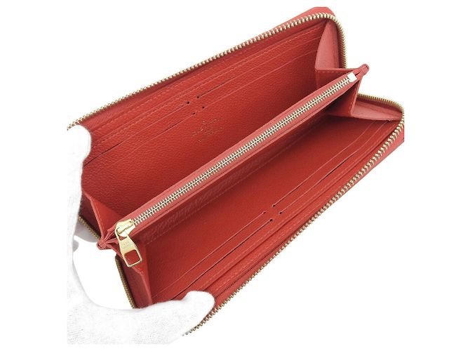 Cartera Clemence Monogram Empreinte Louis Vuitton Roja Azul marino Monograma - vista 3