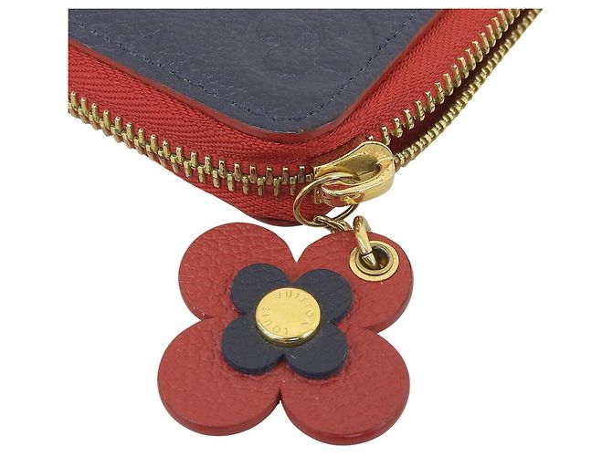 Cartera Clemence Monogram Empreinte Louis Vuitton Roja Azul marino Monograma - vista 7