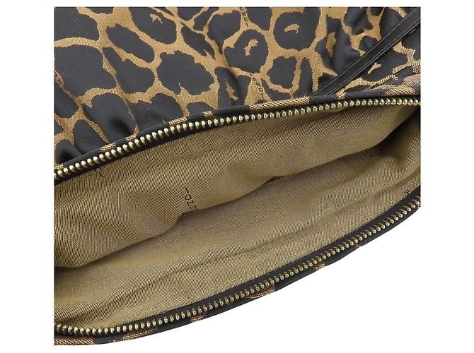 Borsa a Spalla Fendi in Nero e Marrone - vista 9