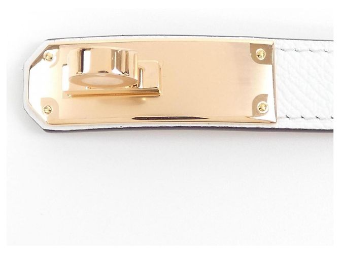 Hermès Hermes Kelly 18mm Weißer Standardgürtel - Ansicht 2