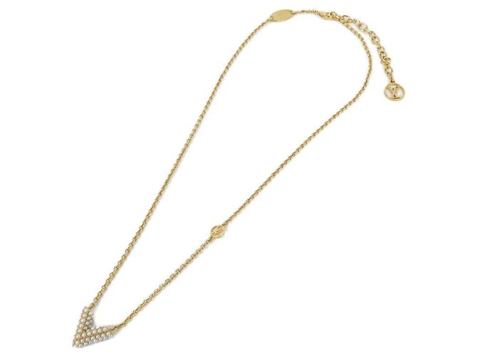 Collana Essenziale V in Perle Louis Vuitton Bianco D'oro - vista 2