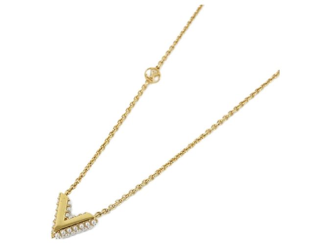 Collana Essenziale V in Perle Louis Vuitton Bianco D'oro - vista 3