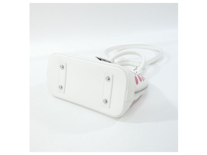 Borsa Alma BB in Epi Louis Vuitton Bianco Rosso - vista 2
