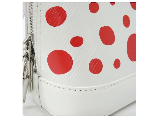 Borsa Alma BB in Epi Louis Vuitton Bianco Rosso - vista 3