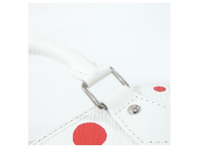 Borsa Alma BB in Epi Louis Vuitton Bianco Rosso - vista 6